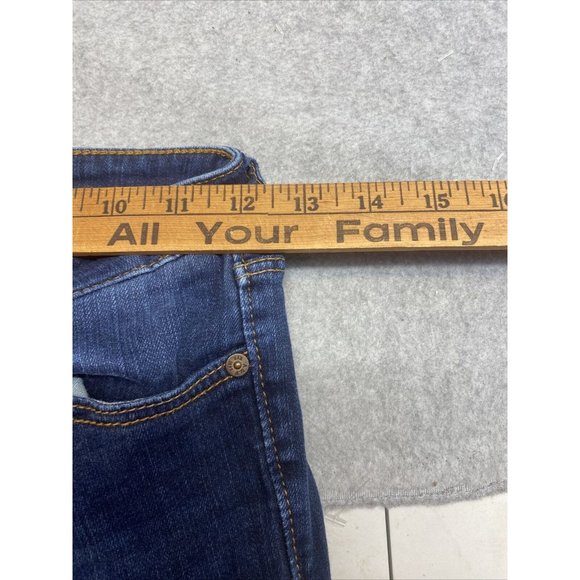 ABERCOMBIE & FITCH Women 0S 25 x 29 Dark Wash Blue Denim Skinny JEANS Pant - Picture 6 of 6